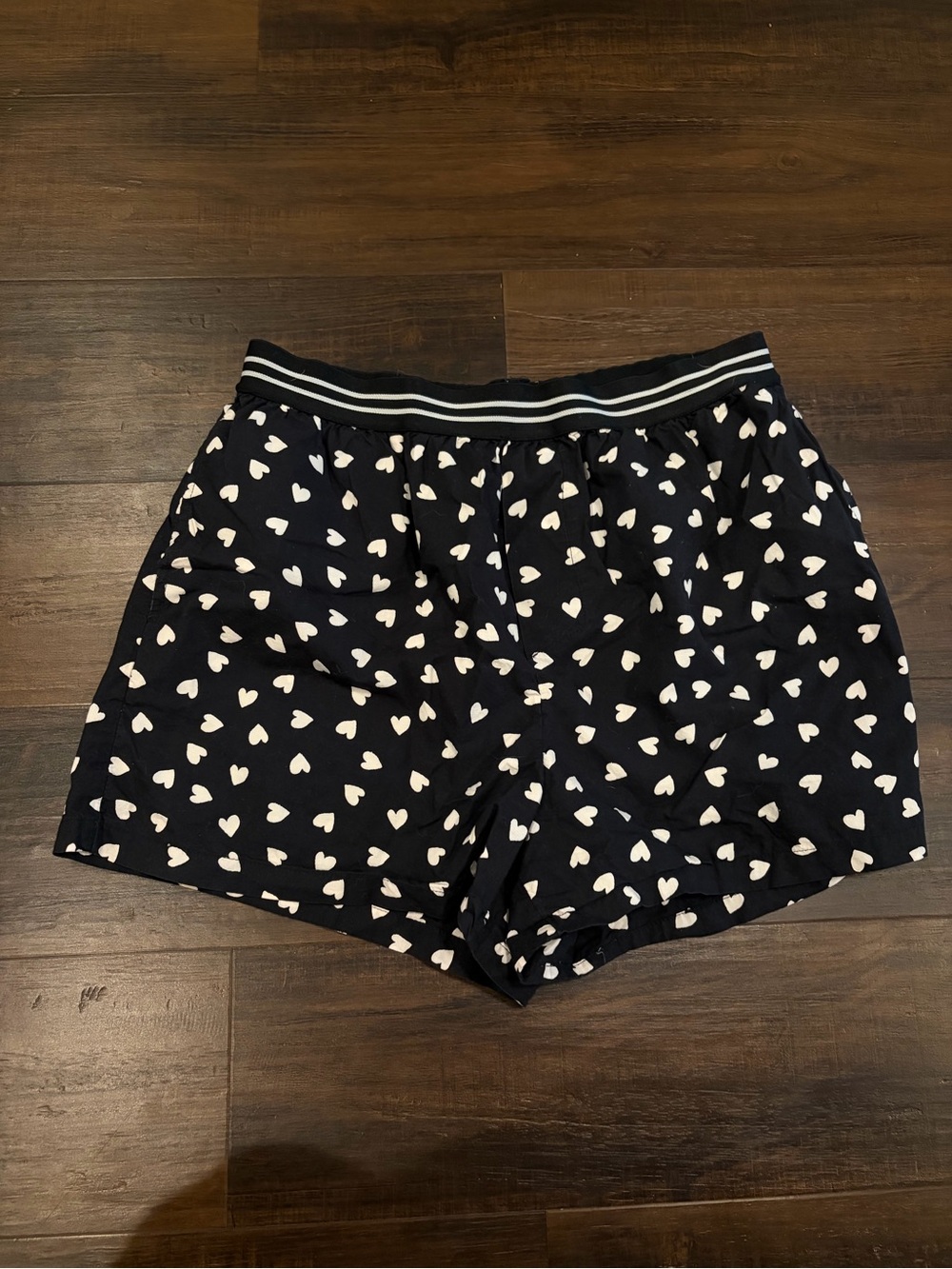Anthropologie Valentine Heart Print Boxer Lounge Shorts Small